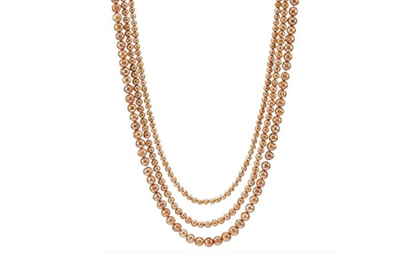 Ivory & Gold Pearl Necklace by Lenox