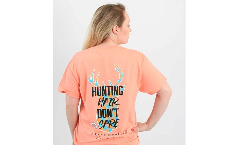 Simply Southern Hunting Hair Don’t Care T-Shirt for Women