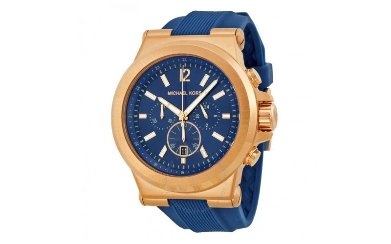 Michael Kors Dylan Chronograph Navy Dial Mens Watch