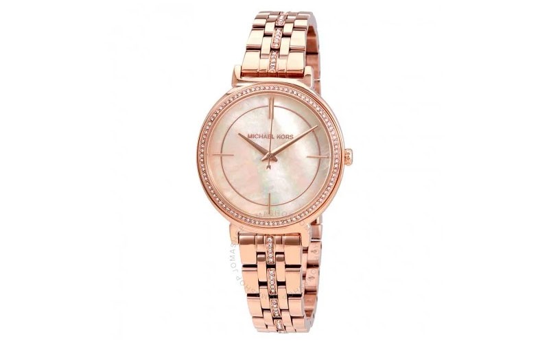 Michael Kors Cinthia Mother of Pearl Dial Ladies Watch