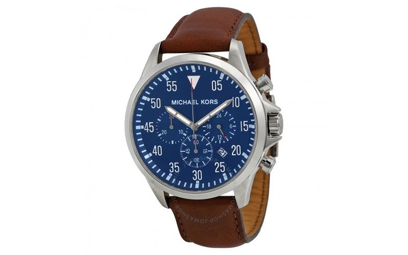 Michael Kors Gage Chronograph Blue Dial Mens Watch