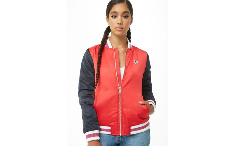 Levis Varsity Colorblock Bomber Jacket For Womens