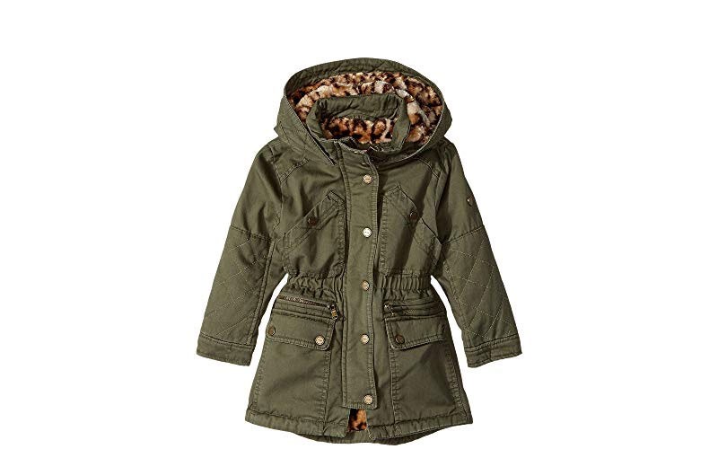 Urban Republic Kids Cotton Twill Anorak with Faux Fur Lining (Toddler)