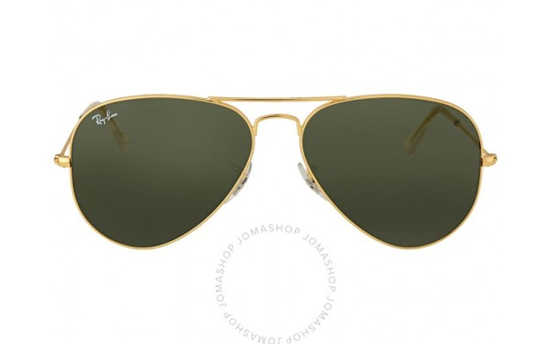 Ray Ban Aviator 58Mm Classic Green Sunglasses