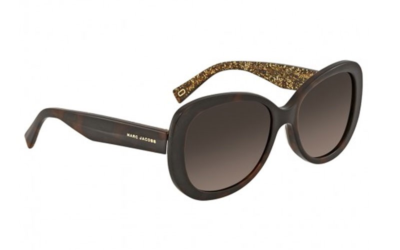 Marc Jacobs Brown Gradient Square Ladies Sunglasses