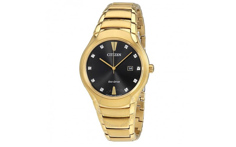 Citizen Paradigm Diamond Black Dial Gold-tone Men's Watch