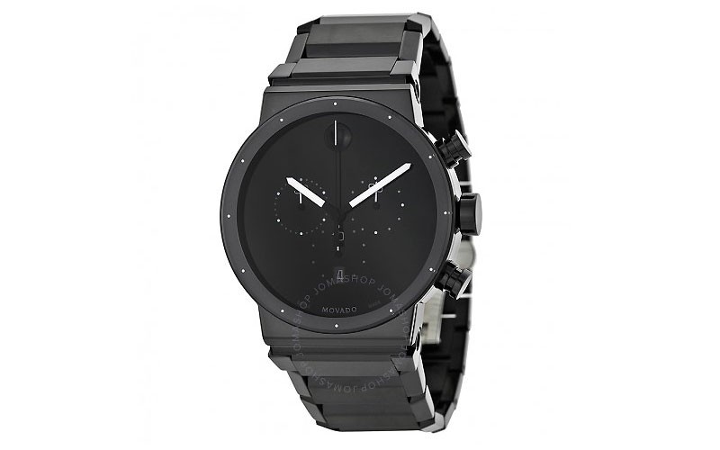Movado Sapphire Synergy Black Dial Men's Watch
