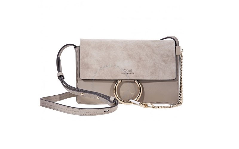 Chloe Faye Small Shoulder Bag Motty Grey