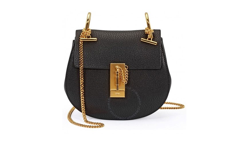 Chloe Mini Drew Shoulder Bag Black