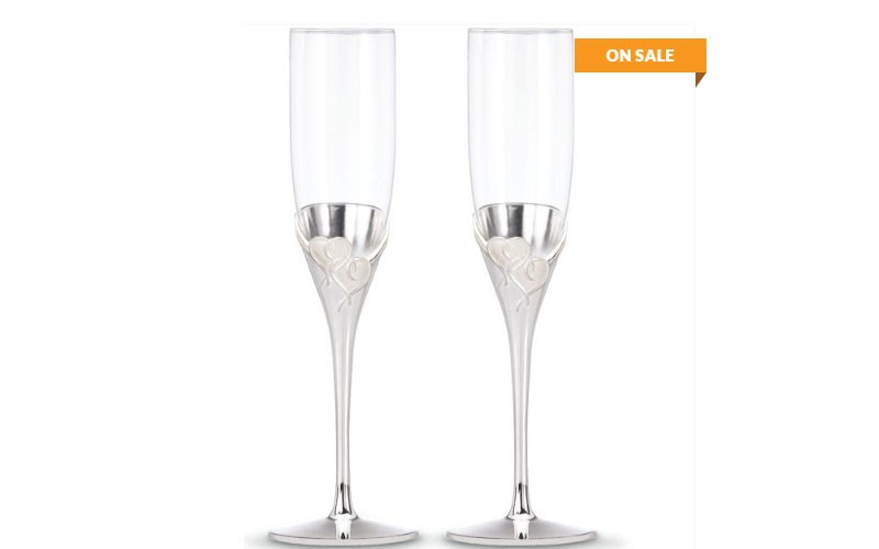 True Love 2-piece Toasting Flute Set