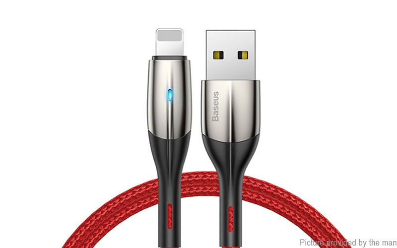 Authentic Baseus 8-pin to USB 2.0 Nylon Braided Data & Charging Cable (200cm)