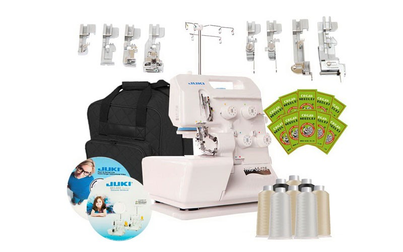 Juki Pearl Line MO-654DE 2/3/4 Thread Serger w/ Bonus Package Includes Juki