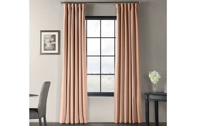 Signature Rosey Dawn Blackout Velvet Curtain