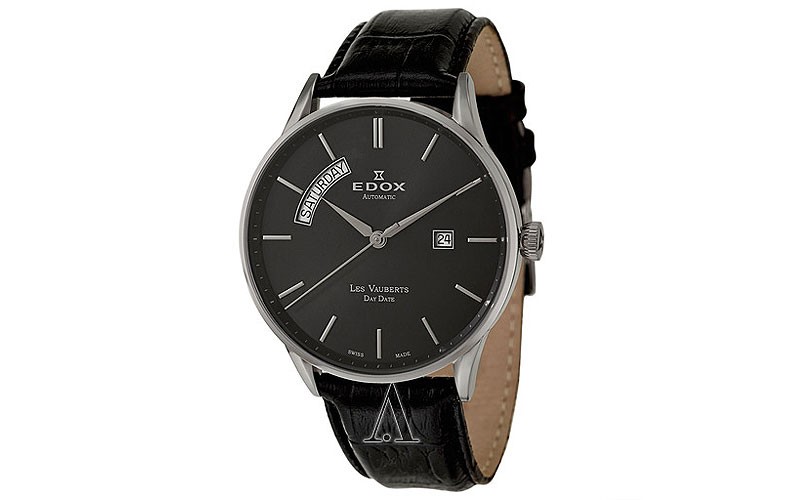 Edox Les Vauberts Day Date Automatic Men's Watch