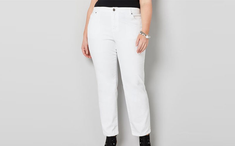 1432 Straight Leg Jean In White