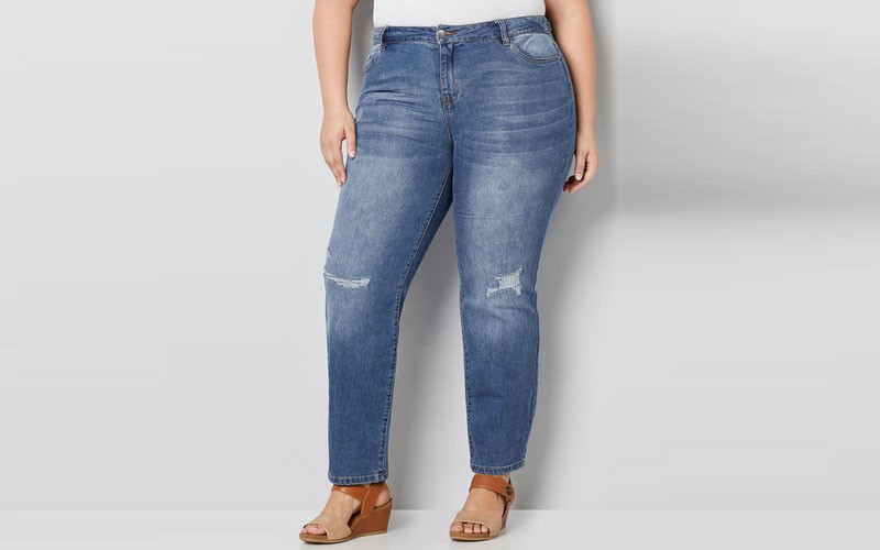 1432 Rip & Repair Straight Jean In Light Wash