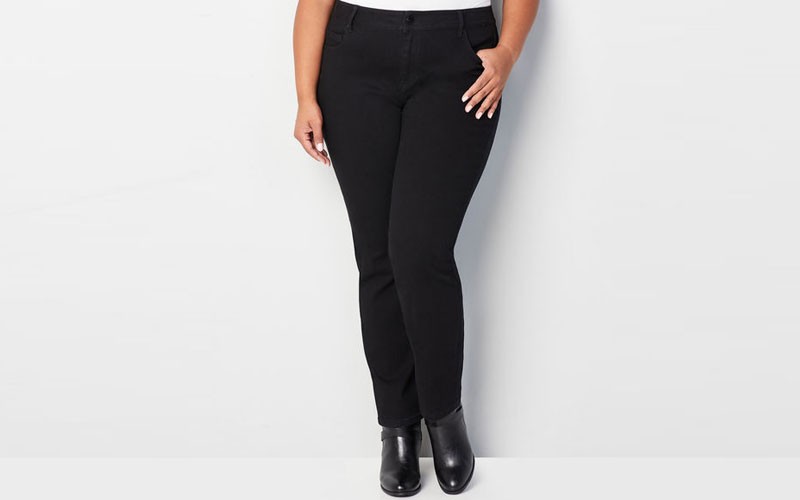 1432 Straight Leg Jean In Black