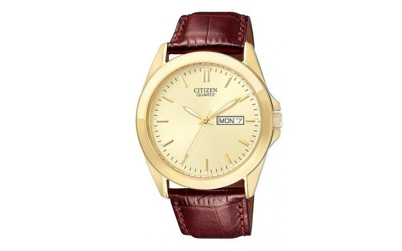 Citizen Dress Mens Quartz Gold Tone Watch