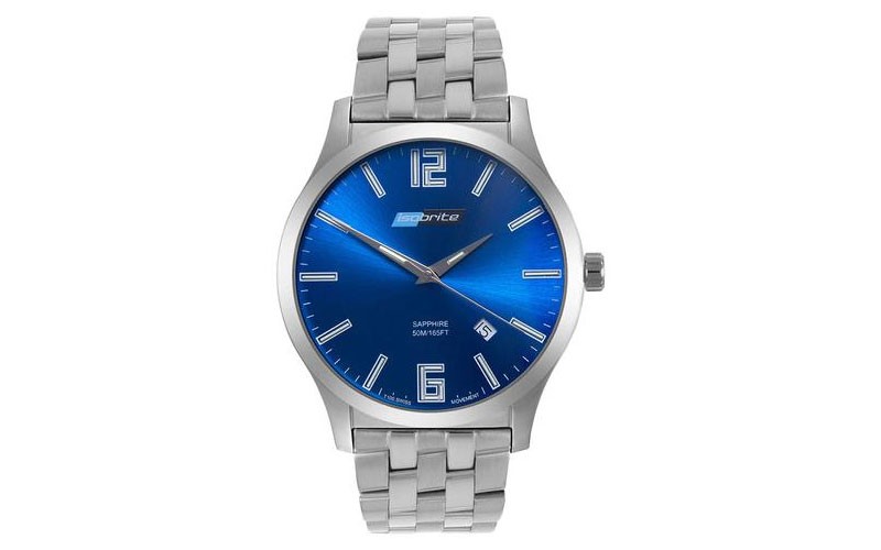 ArmourLite Isobrite Grand Slimline Series Blue Dial Stainless Steel Bracelet