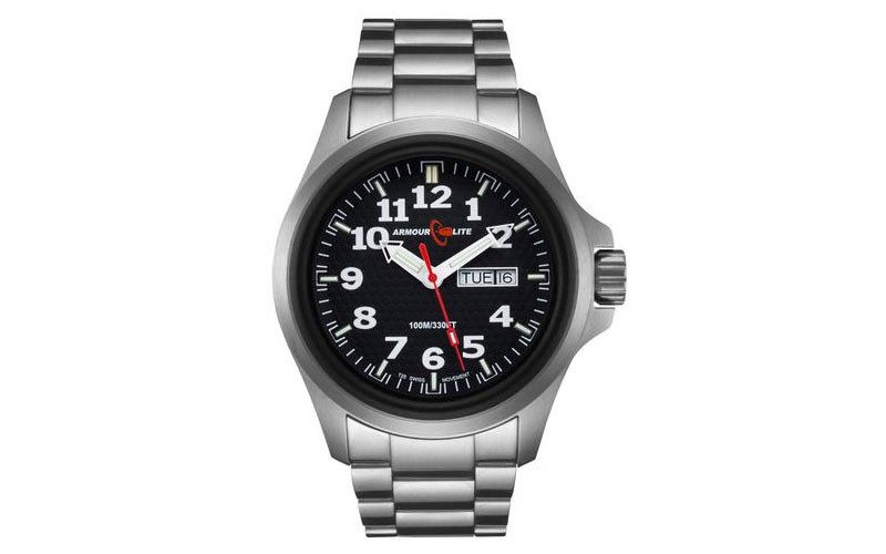 ArmourLite Officer Field Series Black Dial Stainless Steel Case & Bracelet