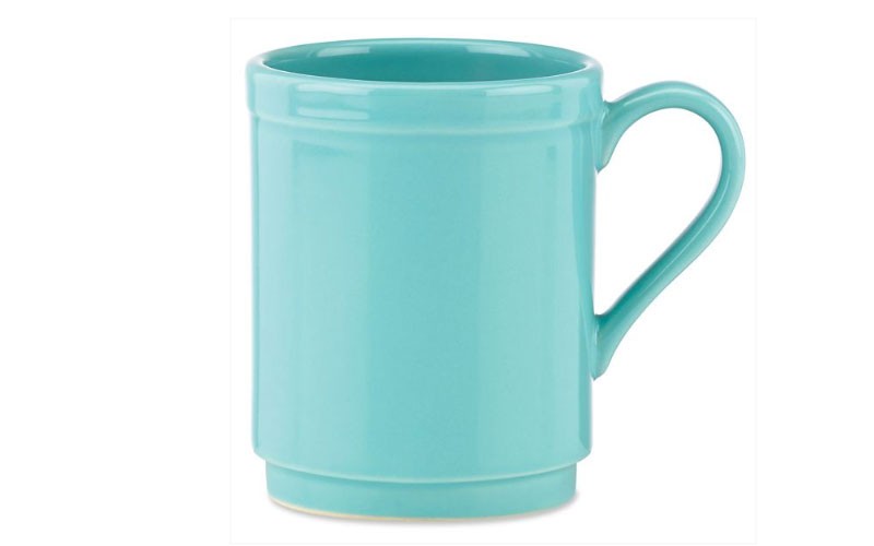 kate spade new york All in Good Taste Sculpted Turquoise Mug