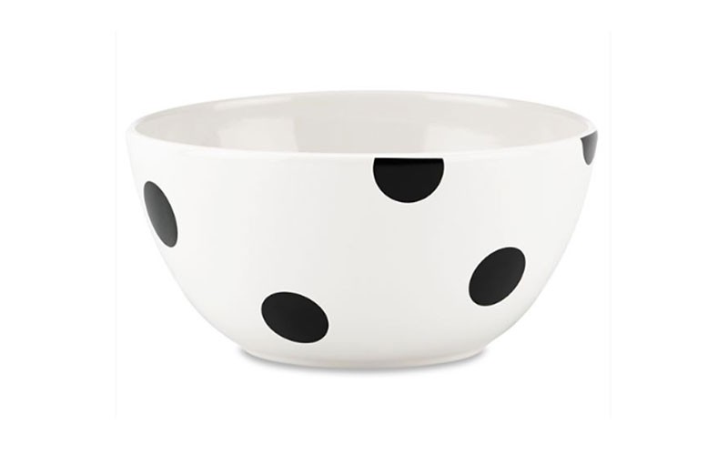 kate spade new york Deco Dot Beige Latte Bowl