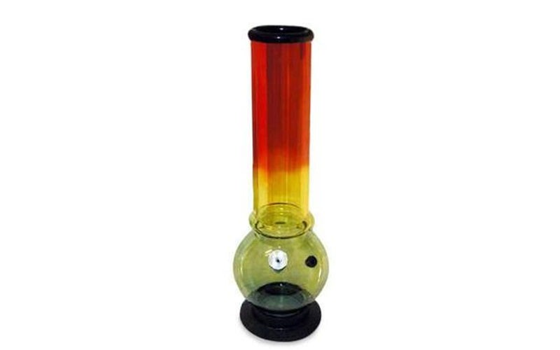 Acrylic Bubble Bong Rasta Colours