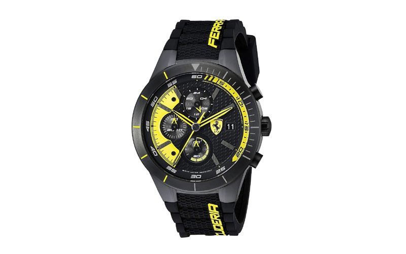 Ferrari Men's 0830261 REDREV EVO Analog Display Japanese Quartz Black Watch