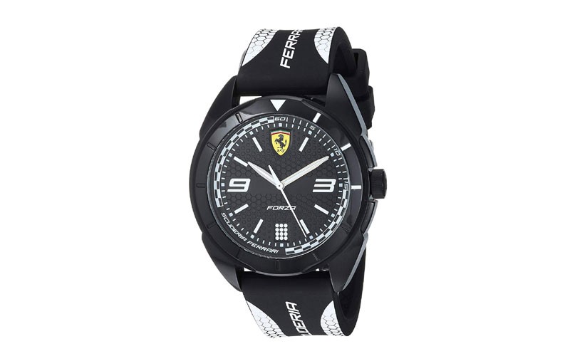 Ferrari Mens 0830519 Forza Analog Display Quartz Black Watch