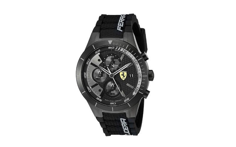 Ferrari Mens 0830262 Redrev Evo Analog Display Japanese Quartz Black Watch