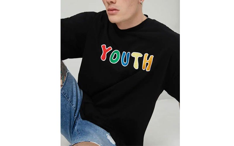  Youth Embroidered Graphic Tee For Mens