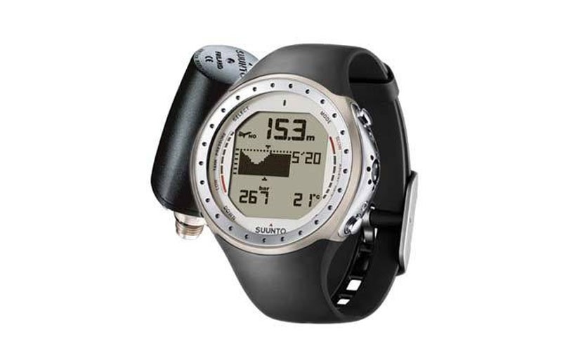 Suunto D9 Dive Computer W/ Transmitter Positive Display Black Rubber Strap