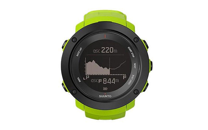 Suunto Ambit 3 Vertical Lime Silicone Strap Positive Or Negative Display