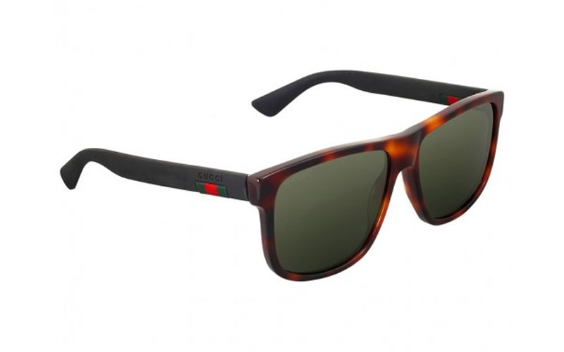 Gucci Square Dark Havana Sunglasses