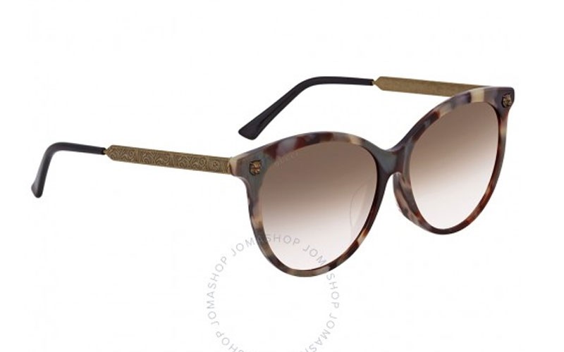 Gucci Brown Gradient Cat Eye Sunglasses