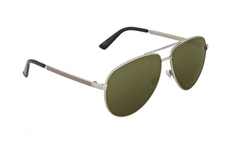 Gucci Aviator Green Sunglasses