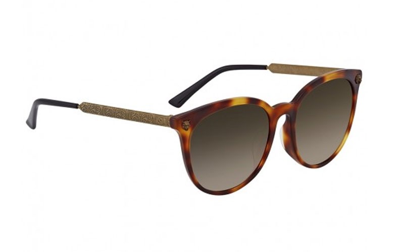 Gucci Brown Gradient Cat Eye Sunglasses