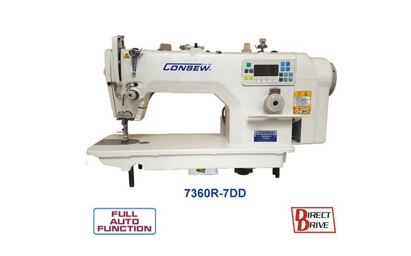 Consew 7360R-7DD Sewing Machine with Assembled Table and Motor 