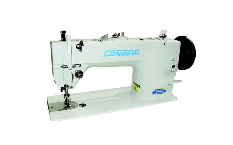Consew Premier 1206RB Lockstitch Machine with Assembled Table and Servo Motor