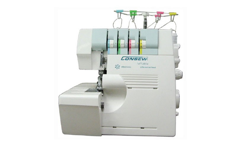 Consew 14TU854 Portable Overlock Stitch Machine 4 Thread 2 Needle