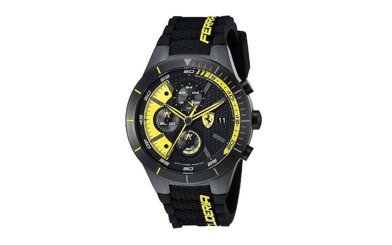 Ferrari Men's 0830261 REDREV EVO Analog Display Japanese Quartz Black Watch