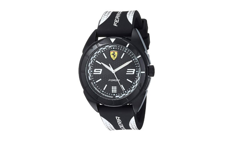 Ferrari Mens 0830519 Forza Analog Display Quartz Black Watch