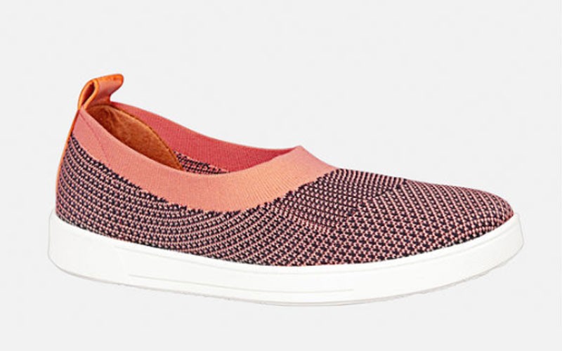 Maria 2-Tone Knit Slip-On Sneaker Womens Shoes
