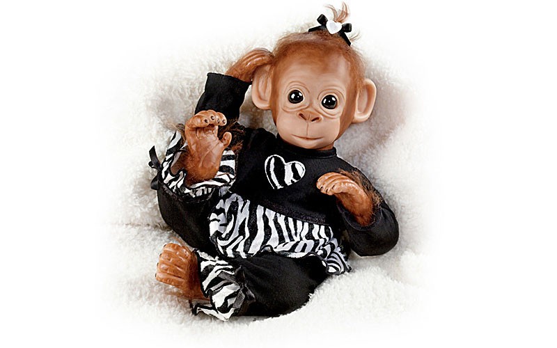 Charitable Chimpanzee Doll By Cindy Sales: Baby Binti