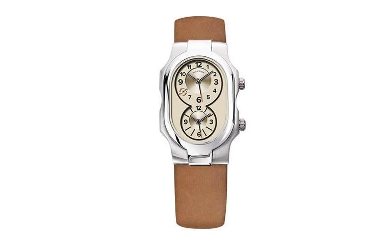 Philip Stein Small Signature Ladies Quartz Camel Country Leather Watch