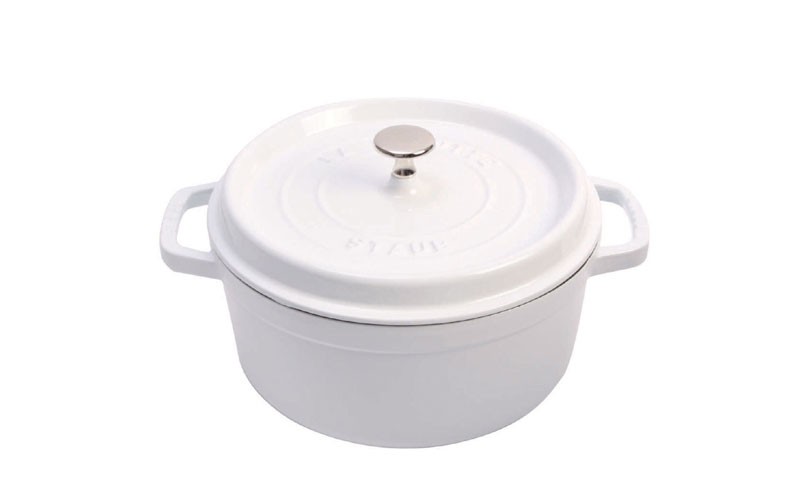 Round Cocotte White