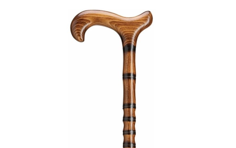 Harvy Unisex Jambis with Bamboo Steps Derby Handle Cane