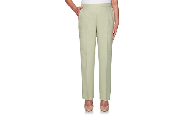 Alfred Dunner Southhampton Medium Length Flat Front Pant