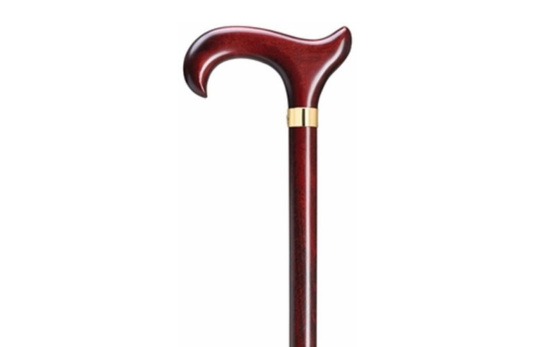 Harvy Men's Extra Wide Burgundy Ergonomic Derby Cane