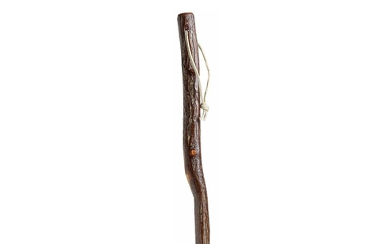 Harvy Hickory Hiking Staff w/ Genuine Leather Loop